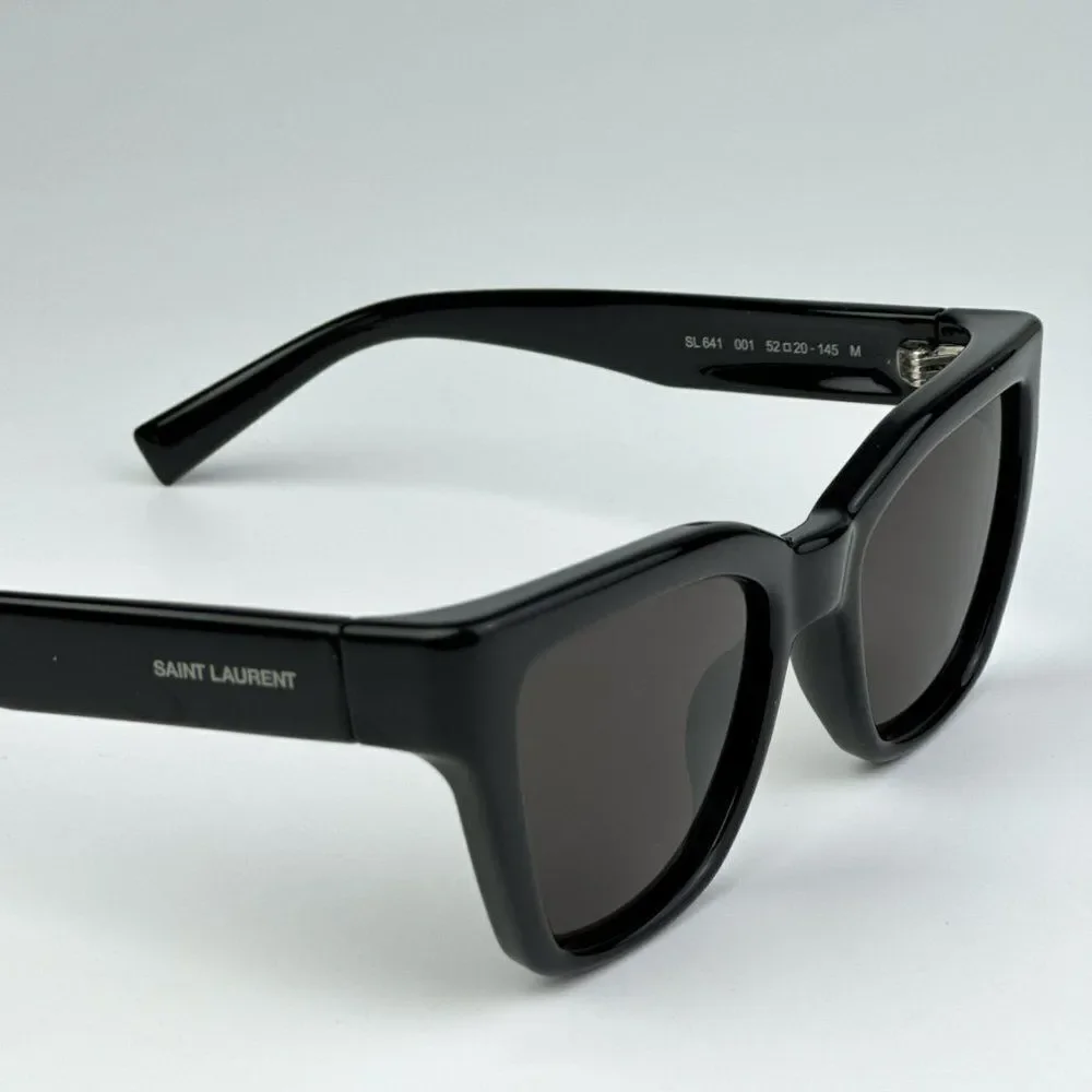 NEW Saint Laurent SL641 001 Black Cat Eye Unisex Sunglasses